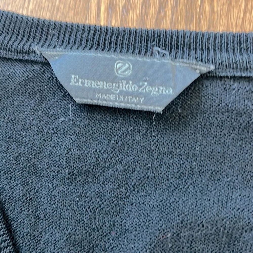 Ermenegildo Zegna Black Sweater size 52V Large